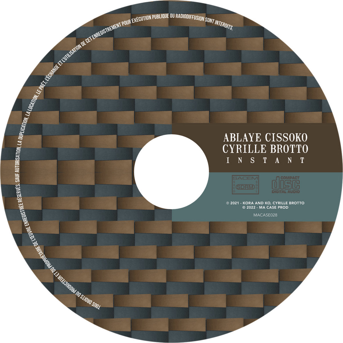 Instant - LP Album - Digipack edition - Ablaye Cissoko & Cyrille Brotto